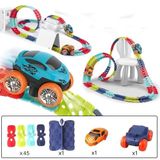  Đồ chơi lắp ráp đường ray đua ô tô Changeable track vượt mọi địa hình cho bé -dc4816 