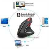  Chuột ko dây kiểu đứng HXSJ T22 Sạc pin wireless USB 2.4GHz chống mỏi tay chuyên dùng cho pc laptop máy tính táo -DC4592 