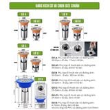  Phụ kiện ngăn mùi thoát sàn nhà tắm INOX 304 chống mùi hôi ngăn vi khuẩn trào ngược lên 
