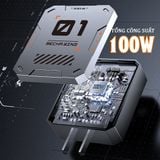  Dock Sạc & Dây Cáp 3 Trong 1 - Sạc Nhanh 100W 6A, Tương Thích iOS/Type C/Micro 