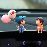  Đồ trang trí hoạ tiết cặp đôi hoạt hình dễ thương phụ kiện trang trí nội thất cho xe hơi - dc5156 