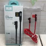  Cáp sạc EARLDOM chống gãy đứt thiết kế gập 90 đầu Lightning 017i -DC2191 