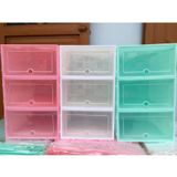  ❌RẺ VÔ ĐỊCH⛔Hộp để giày nhựa cứng trong suốt Mica Trong Suốt, Size lớn Chịu Lực 4kg  (23.5x33.5x13cm) -dc3521 