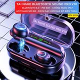  (CAO CẤP) Tai Nghe Bluetooth 5.0 Sound Pro F10, Chống Nước IPX7, Sạc Nhanh, 90h Nghe Nhạc, Tương Thích Cao -dc3860 