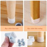  Bọc chân bàn ghế gỗ Bằng Silicon Dày Chống Xước Sàn, chống trượt không gây tiếng ồn 