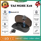  Tai nghe Bluetooth TWS không dây X18 âm thanh siêu hay tặng kèm hộp sạc -dc3418 