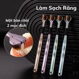  Bộ 4 bàn chải đánh răng đa chiều chải được 3 mặt lông mềm đánh bay mảng bám không hại nướu 