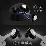  (CAO CẤP) Tai Nghe Bluetooth Không Dây - Nghe 12h, Âm Thanh Stereo Kèm Dock Sạc Tích Hợp Pin Trâu, Chống Ồn -dc3312 