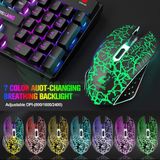  Bộ Bàn Phím Và Chuột Không Dây Gaming Có Đèn Led Pin Sạc ZIYOULANG T87 Tặng Kèm Lót Chuột -DC4749 