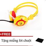  VK-Line V2k - Tai nghe (Vàng) + Tặng  miếng lót chuột 