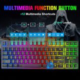  Bộ Bàn Phím Và Chuột Không Dây Gaming Có Đèn Led Pin Sạc ZIYOULANG T87 Tặng Kèm Lót Chuột -DC4749 
