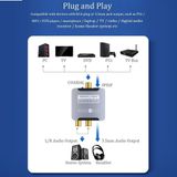  Bộ chuyển đổi âm thanh quang học Choseal kèm dây quang sang AV ra audio tiếng to - dc5155 