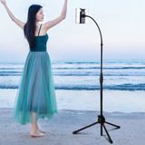  Giá đỡ điện thoại máy tính bảng 3 chân xoay 360 độ tripod livestream dài 110-175cm Có Thể Điều Chỉnh 