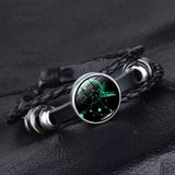  Vòng tay da nhiều lớp đính hạt và biểu tượng 12 cung hoàng đạo -VT05 