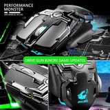  Chuột chuyên Game Có dây V15 6400 DPI, 8 nút Macro, Led RGB 16.8 triệu màu, Kiểu dáng sang trọng độc đáo -dc3696 