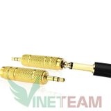  Đầu jack chuyển 3.5mm dương ra 6.5mm âm (chuyển âm thanh từ Smartphone, Laptop/PC ra Ampli, Loa, Cắm Microphone) -dc3124 
