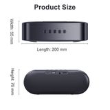 Loa bluetooth mini NIQIN S6 bluetooth 5.0 cao cấp, loa mini không dây có đèn led âm thanh siêu trầm ấm -dc3535 