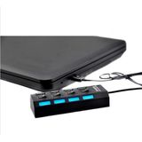  Hub USB 4 cổng tốc độ cao tiện dụng hình ổ điện có công tắc DC308 