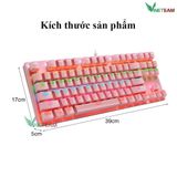  Bàn Phím Cơ Máy Tính Crack K550 Led đổi mầu 10 Chế Độ Khác Nhau,Blue Switch Chơi Game Dùng Văn Phòng Cực Đã 
