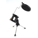 Giá đỡ micro 3 chân có thể gập lại kèm màng lọc âm thanh -DC3971 