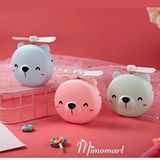  Quạt sạc tích điện mini kèm gương có đèn led cute -dc3747 