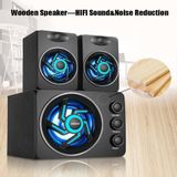  Loa Máy Tính - SaDa D-209 Bass và RGB - Vô Địch Trong Tầm giá (Tương thích Điện thoại, Máy tính, Smart Tivi) 