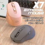  Chuột không dây pin sạc ZiyouLang X7 kết nối 2 chế độ Bluetooth, Wireless  cho máy tính, Laptop 