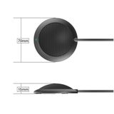  Micro họp trực tuyến Audio 360 cho PC, laptop chân usb nhỏ gọn mini tiện lợi.(Đen) -dc3626 