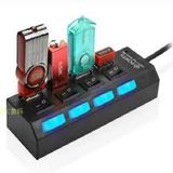  Hub chia cổng USB thành 4 tốc độ cao tiện dụngcó công tắc chuẩn 2.0 