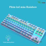  Bàn Phím Cơ Máy Tính Crack K550 Led đổi mầu 10 Chế Độ Khác Nhau,Blue Switch Chơi Game Dùng Văn Phòng Cực Đã 