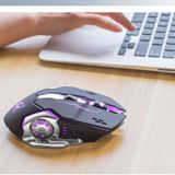  Chuột không dây chuyên GAME Wolf X8 Wireless 2.4GHz SIÊU NGẦU 6 nút, Tự động đổi màu sắc - Pin sạc lại 