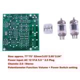  Bảng mạch tiền khuếch đại âm thanh -Bộ tiền khuyếch đại cho dàn máy Hi - fi 6J1 - KIT DIY Mạch Preamp 2 Đèn 6J1 - Tự lắp 
