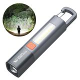  Đèn Pin LED  Siêu Sáng Chống Thấm Nước Kèm Móc Tiện Dụng Ánh Sáng Trắng An Toàn Cho Mắt 