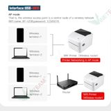  Máy in đơn hàng TMĐT khổ 110mm, in tem mã vạch nhiệt Xprinter XP420B 