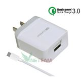  Củ sạc 3A Earldom ES-KC16 Quick Charge 3.0 một cổng USB -dc2600 
