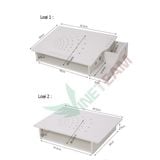  Bàn kê màn hình máy tính, Laptop đa năng bằng gỗ ghép tiện dung nghiêng 8 độ có khe tản nhiệt cao cấp (Trắng) 