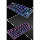  Bàn Phím Cơ chơi game Zuoya X51 - Led Rainbow ( 87 Phím, LED RGB, Blue/Black Switch ) -dc3663 