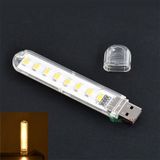  Đèn LED USB Mini 3 bóng,8 Bóng DC 5V Tiện Dụng gồm 24 bóng siêu sáng cổng cắm USB thích hợp để bàn học, đọc sách -dc4338 