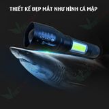  Full Hộp Đèn Pin MINI Siêu Sáng Cao Cấp Có Zoom Xa Gần -dc4666 