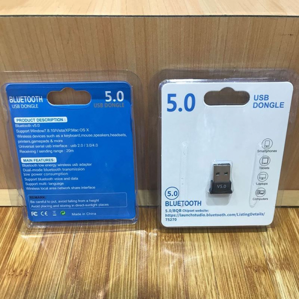 USB Bluetooth Dongle 5.0 - USB Bluetooth Máy tính kết nối 20m V5.0