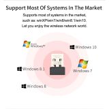  USB WIFI 6 USB Dongle 286.8Mbps 2.4GHz Cho PC/Laptop/Máy Tính Để Bàn 