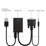  Bộ cáp chuyển VGA sang HDMI có âm thanh + Cáp Micro USB cấp nguồn 