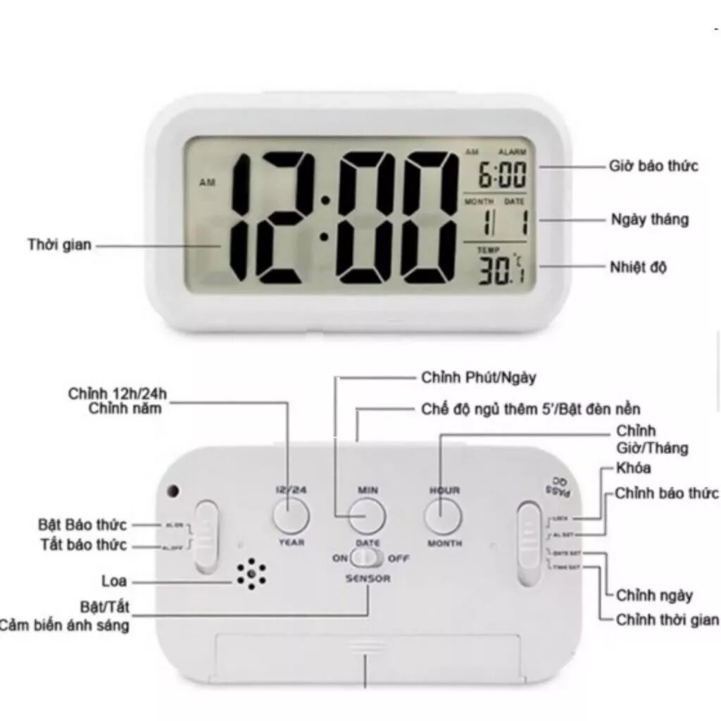 Cách sử dụng đồng hồ báo thức để bàn đơn giản, chính xác 26 Cách sử dụng đồng hồ báo thức để bàn đơn giản, chính xác