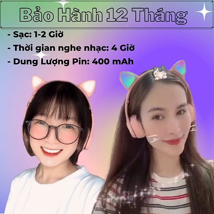 TOP 5 tai nghe mèo hồng xinh xắn cho bạn gái