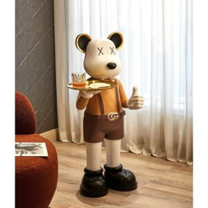 Tượng trang trí gấu đỡ khay Tượng trang trí gấu đỡ khay