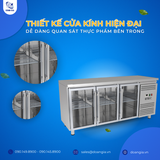  Bàn Mát 3 Cánh Kính, 339L KISTE KIS-XFT17RG, Công Nghệ Làm Lạnh Gián Tiếp 