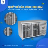  Bàn Mát 2 Cánh Kính, 228L Kistem KIS-XFT13RG, Công Nghệ Làm Lạnh Gián Tiếp 