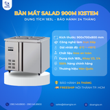  Bàn Mát Salad 900mm, 183L KISTEM KIS-XDB09R, Công Nghệ Làm Lạnh Trực Tiếp 