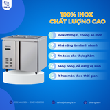  Bàn Mát Salad 900mm, 183L KISTEM KIS-XDB09R, Công Nghệ Làm Lạnh Trực Tiếp 
