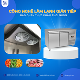  Tủ Bàn Mát 2 Cánh, 220L KISTEM KIS-XFT13R, Công Nghệ Làm Lạnh Gián Tiếp 